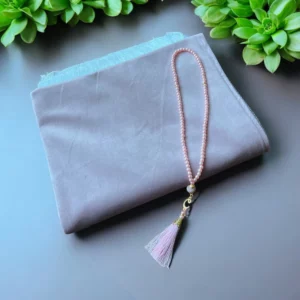 Tapis prière rose