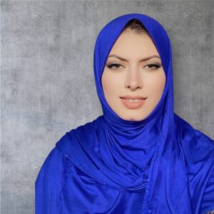Hijab bleu